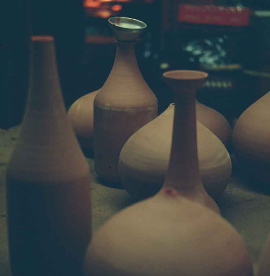 Natzler unglazed pottery