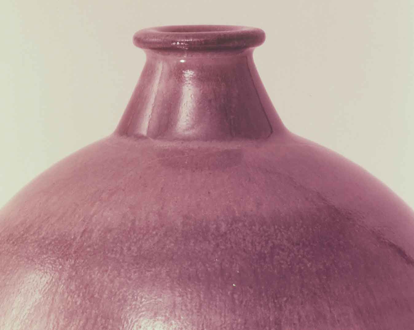 Close up of ceramic bottle