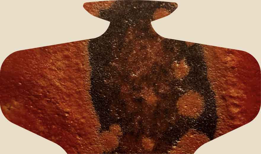 Deep brown Natzler vessel
